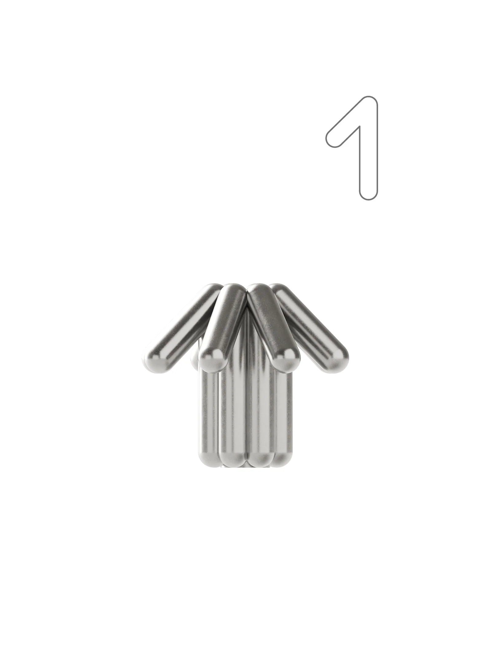 '1'- DIGIT ONE – Kerzenständer in Zahlenform