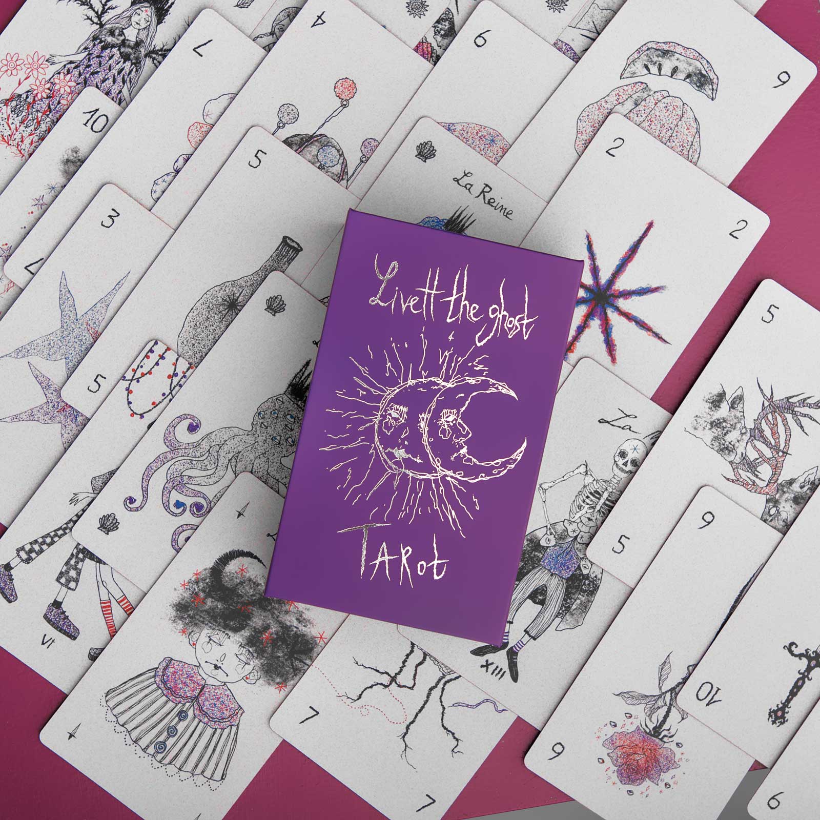 Livett The Ghost Tarot – Tarotkarten-Deck mit Booklet | Eurielle