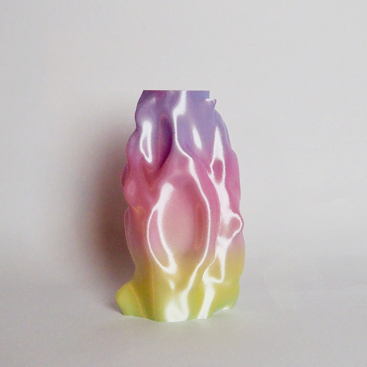 Limitierte 3D-Druck Vase – Organic Angel, klein, lila-rosa-gelb| Radical Softness