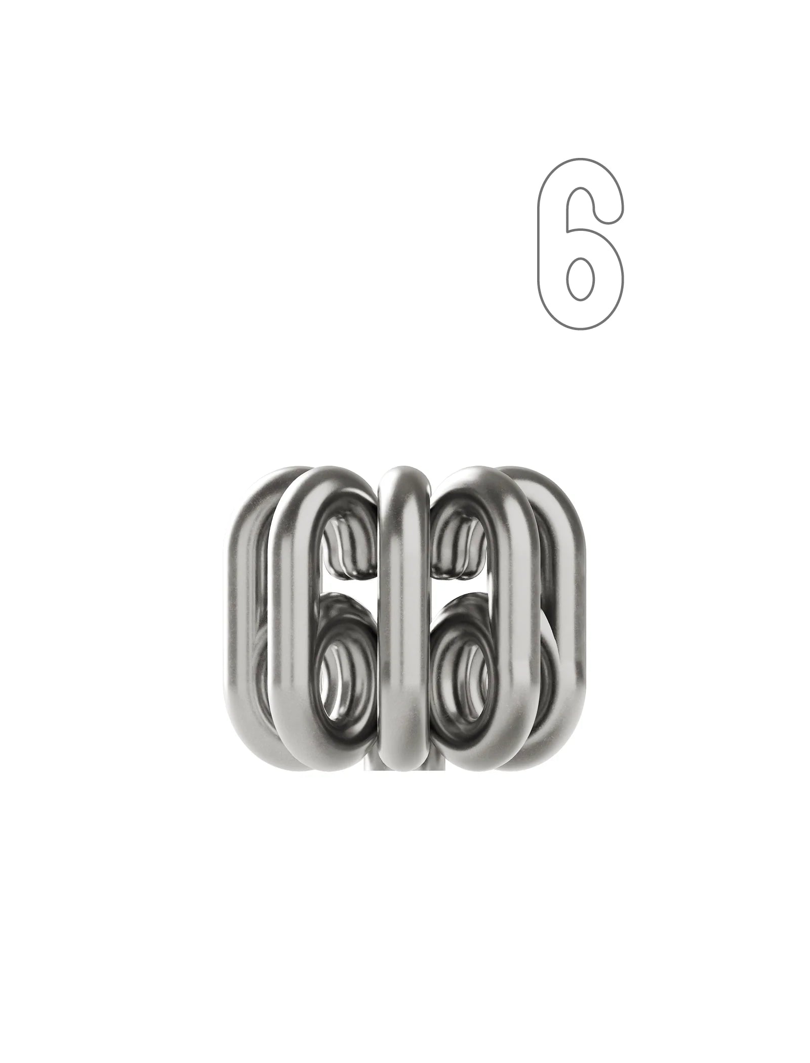 '6'- DIGIT SIX – Kerzenständer in Zahlenform