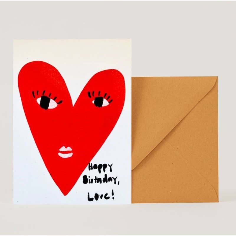 "Birthday Love" Klappkarte