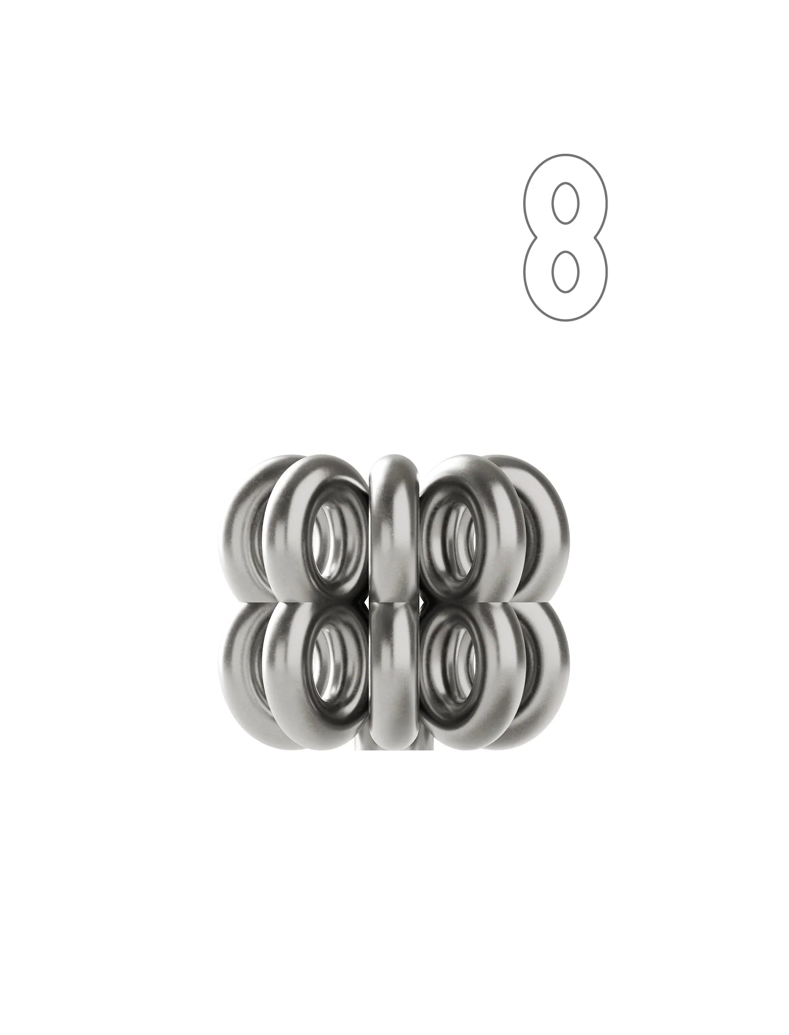 '8'- DIGIT EIGHT – Kerzenständer in Zahlenform