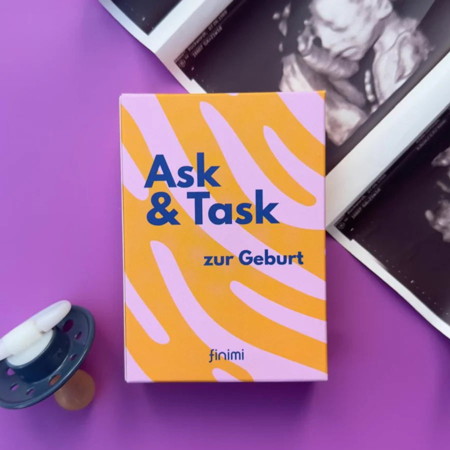 'Ask & Task' Kartenset zur Geburt | finimi