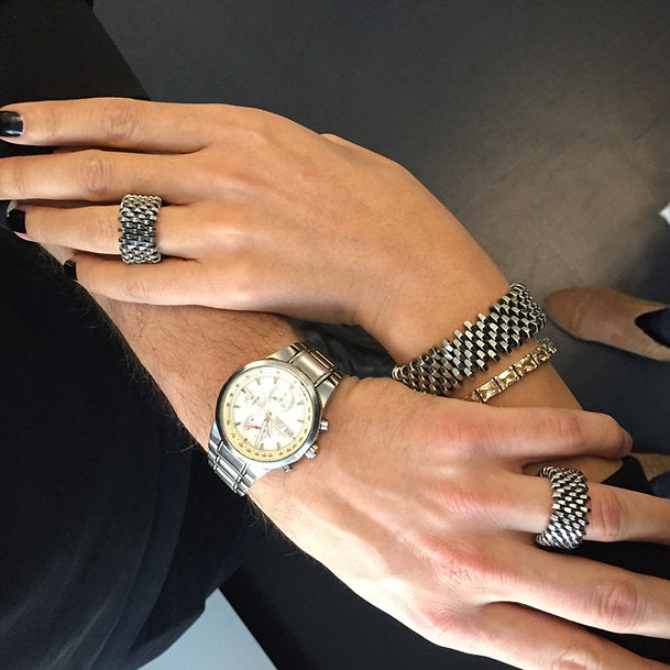 'Berlin Mitte' Armband aus Edelstahl oder Messing | Asel Rakhat