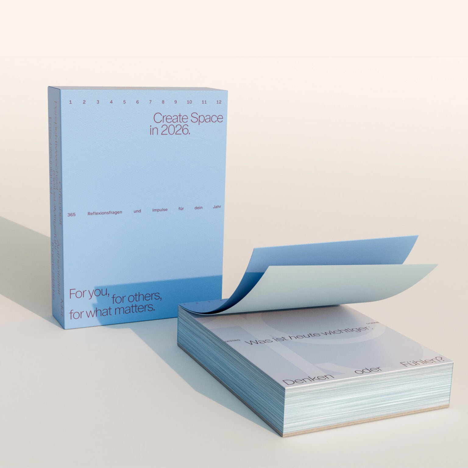 Create Space in 2026 Abreißkalender | Familiar Faces
