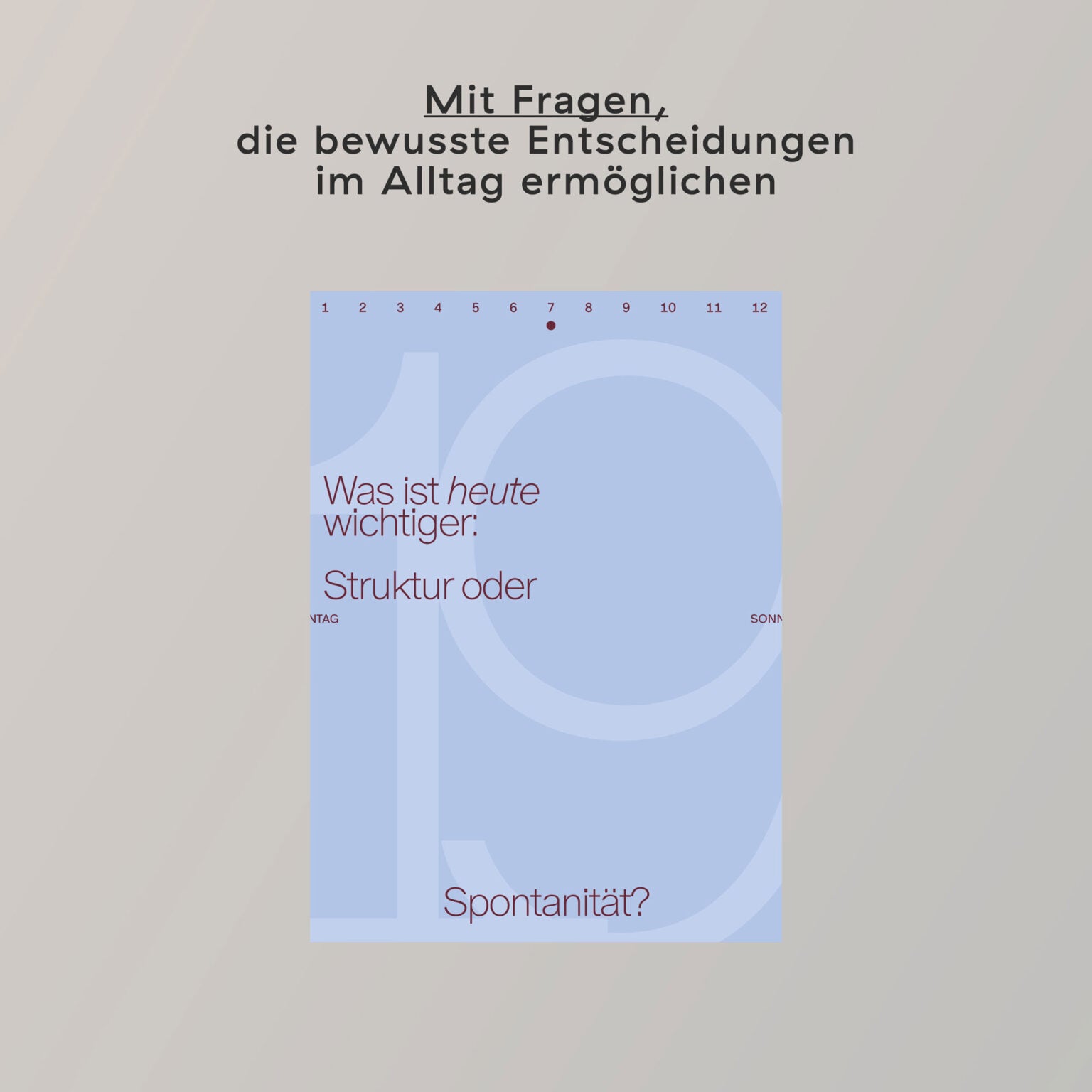 Create Space in 2026 Abreißkalender | Familiar Faces