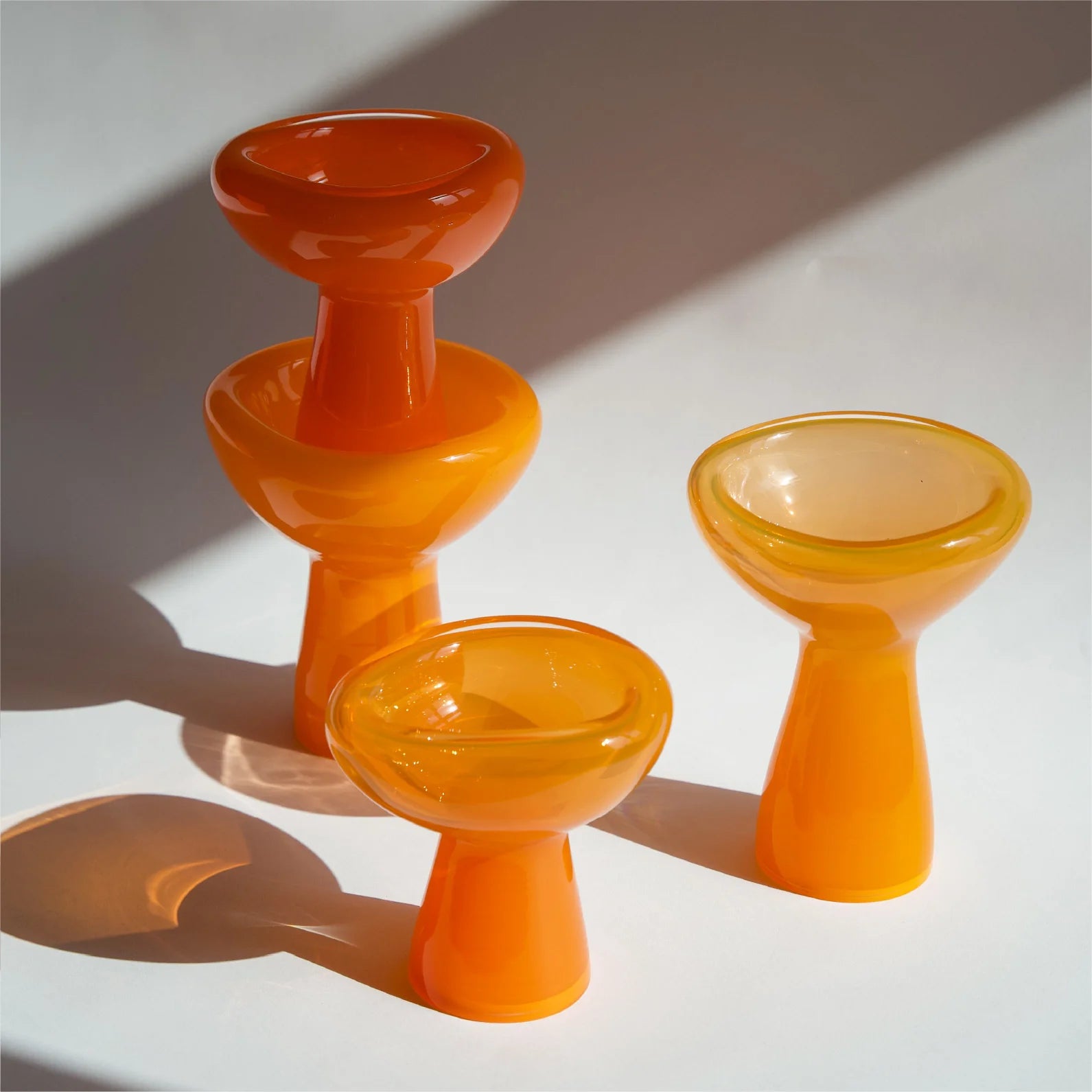 'Phantom Dish' Glasschale, orange | Ursula Futura