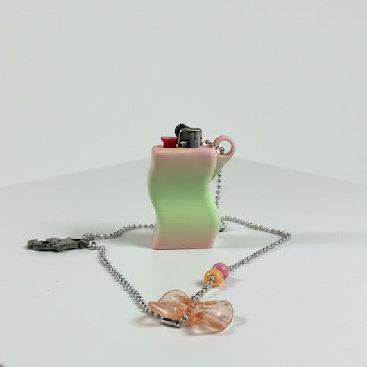 "Funky Chunky" Feuerzeug Case 3D-Printed, pastell | Radical Softness