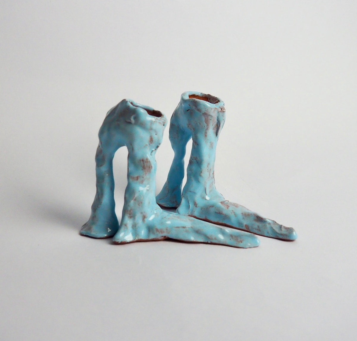 HOT LEGS High Heel Kerzenhalter, hellblau | Laura Welker