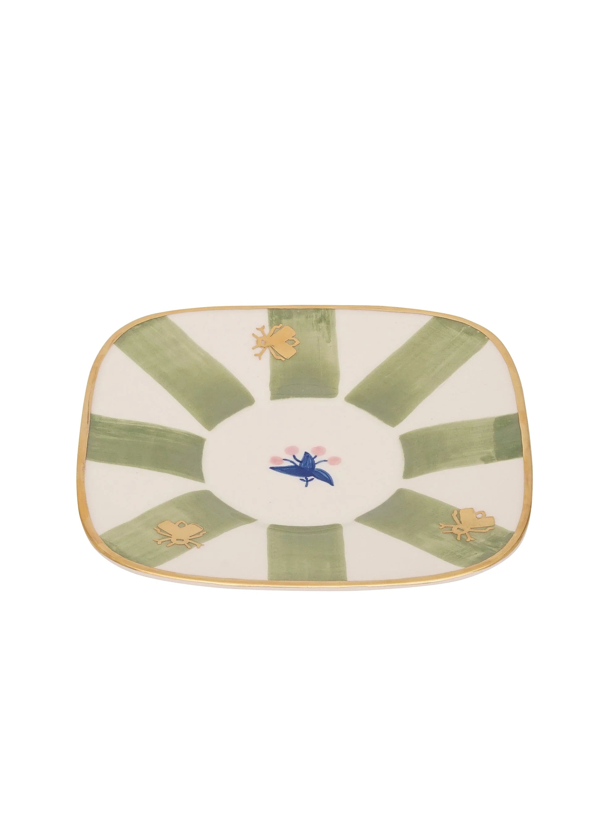 Gunia Project Birdsong Tea Cup – handbemalte Keramiktasse mit Untertasse, Ukraine
