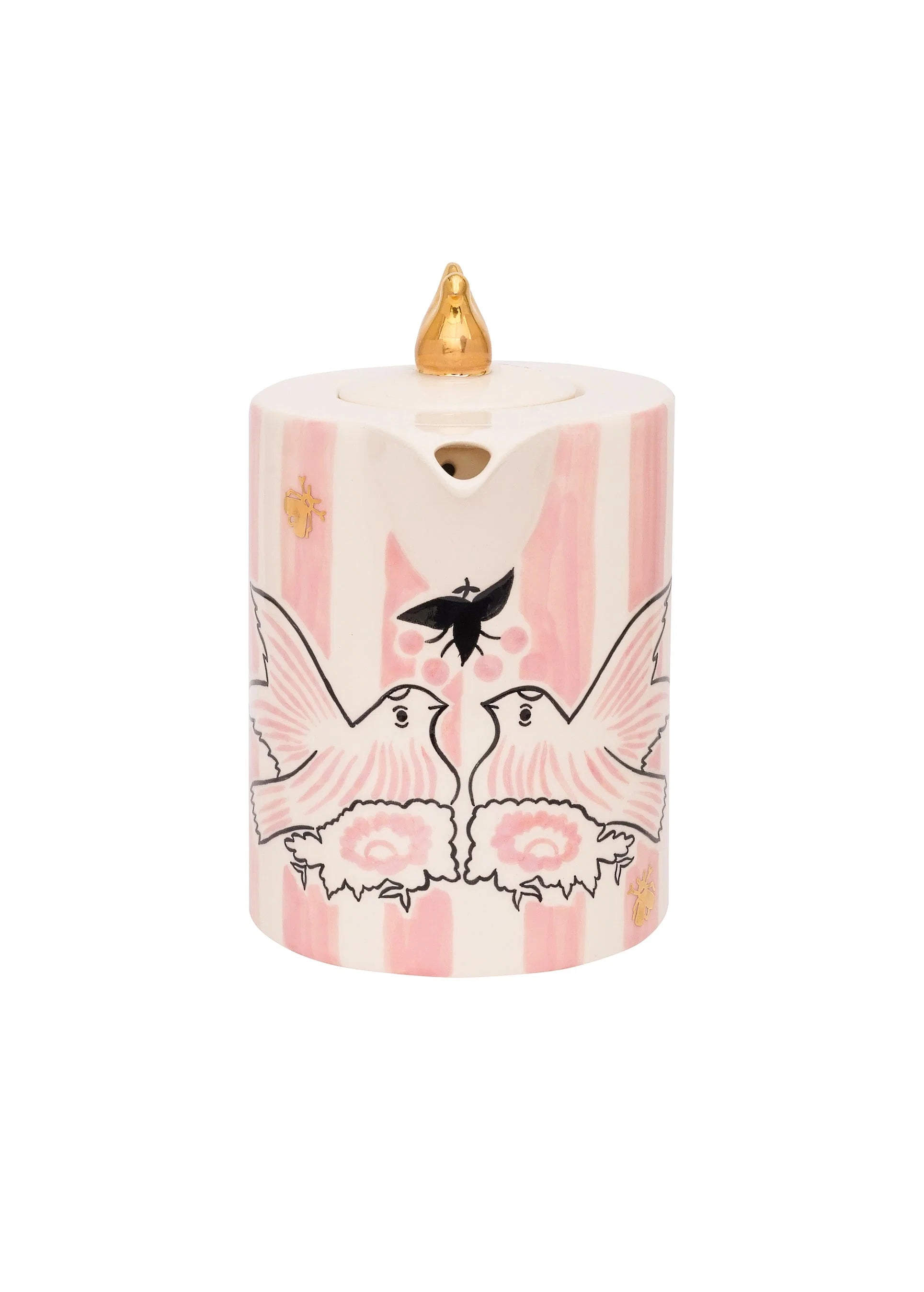 Gunia Project Birdsong Teapot – handbemalte und vergoldete Keramikteekanne