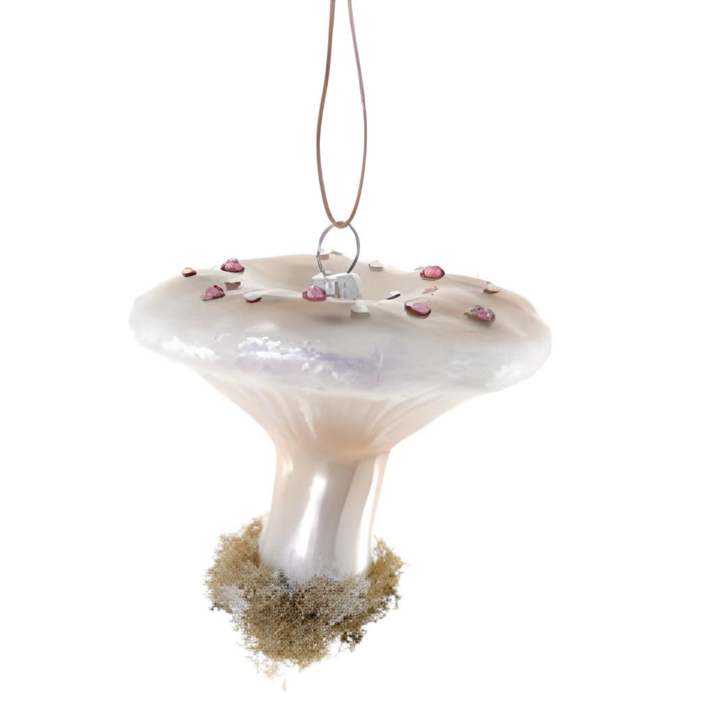 'Pilz mit Edelsteinen' Christbaumschmuck aus Glas