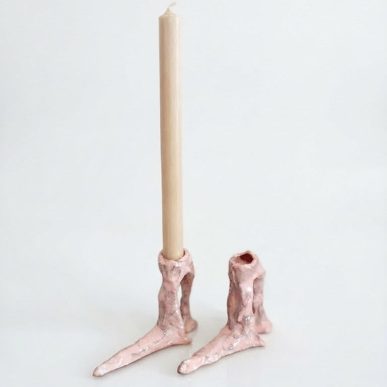 HOT LEGS High Heel Kerzenhalter, rosa | Laura Welker