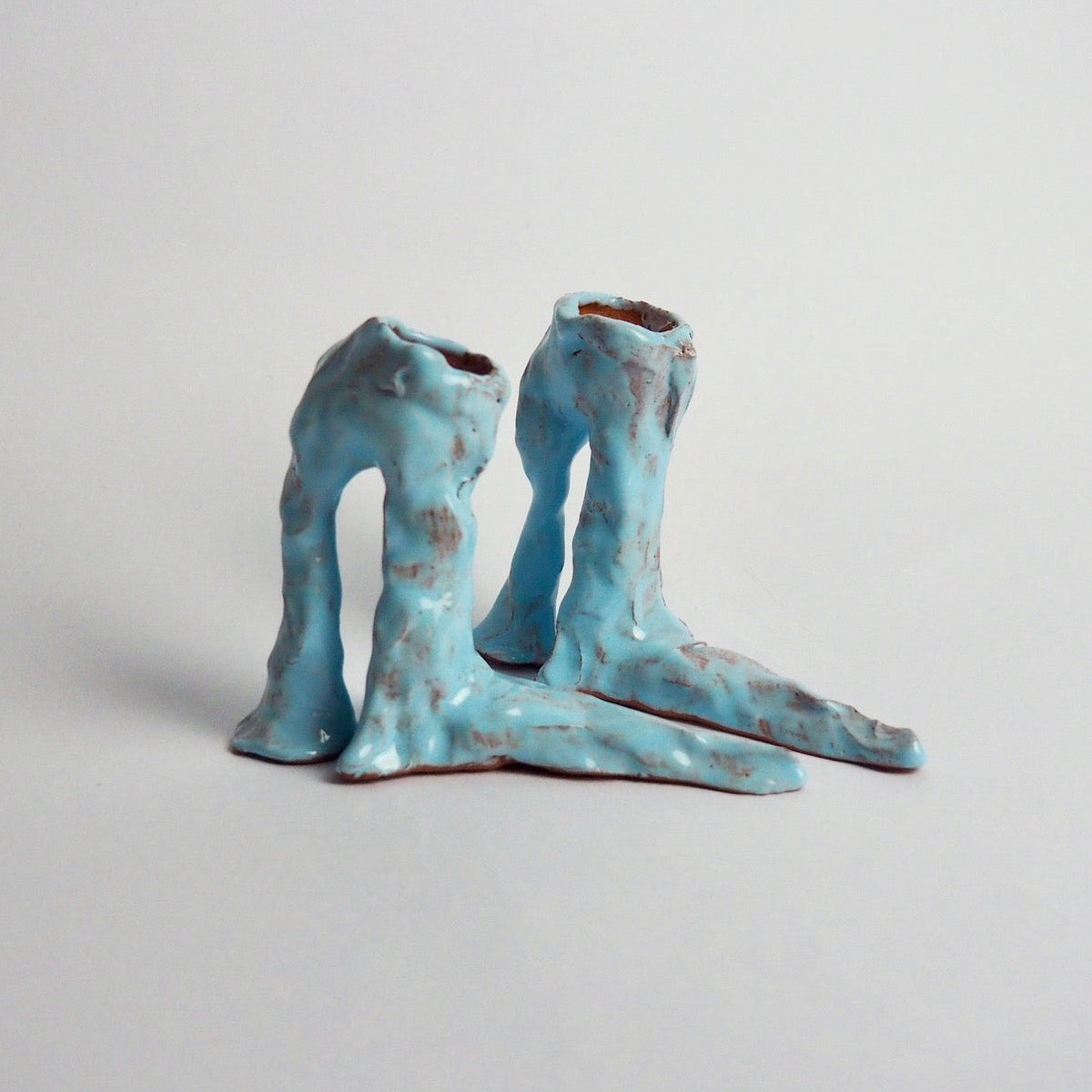 HOT LEGS High Heel Kerzenhalter, hellblau | Laura Welker