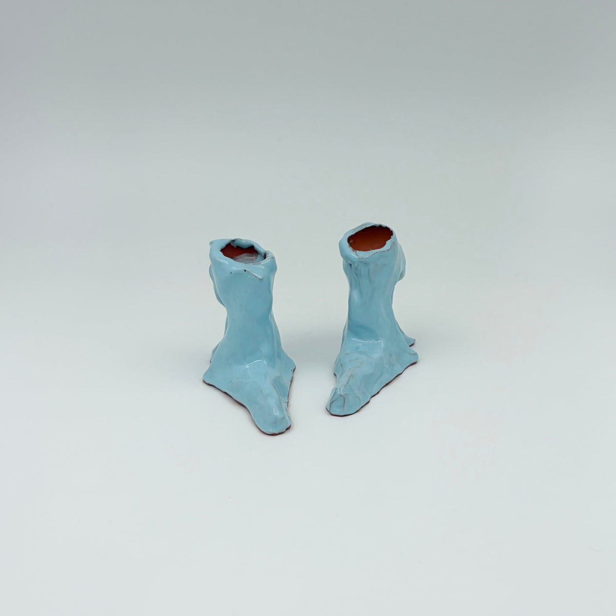 HOT LEGS Low Heel Kerzenhalter, hellblau | Laura Welker