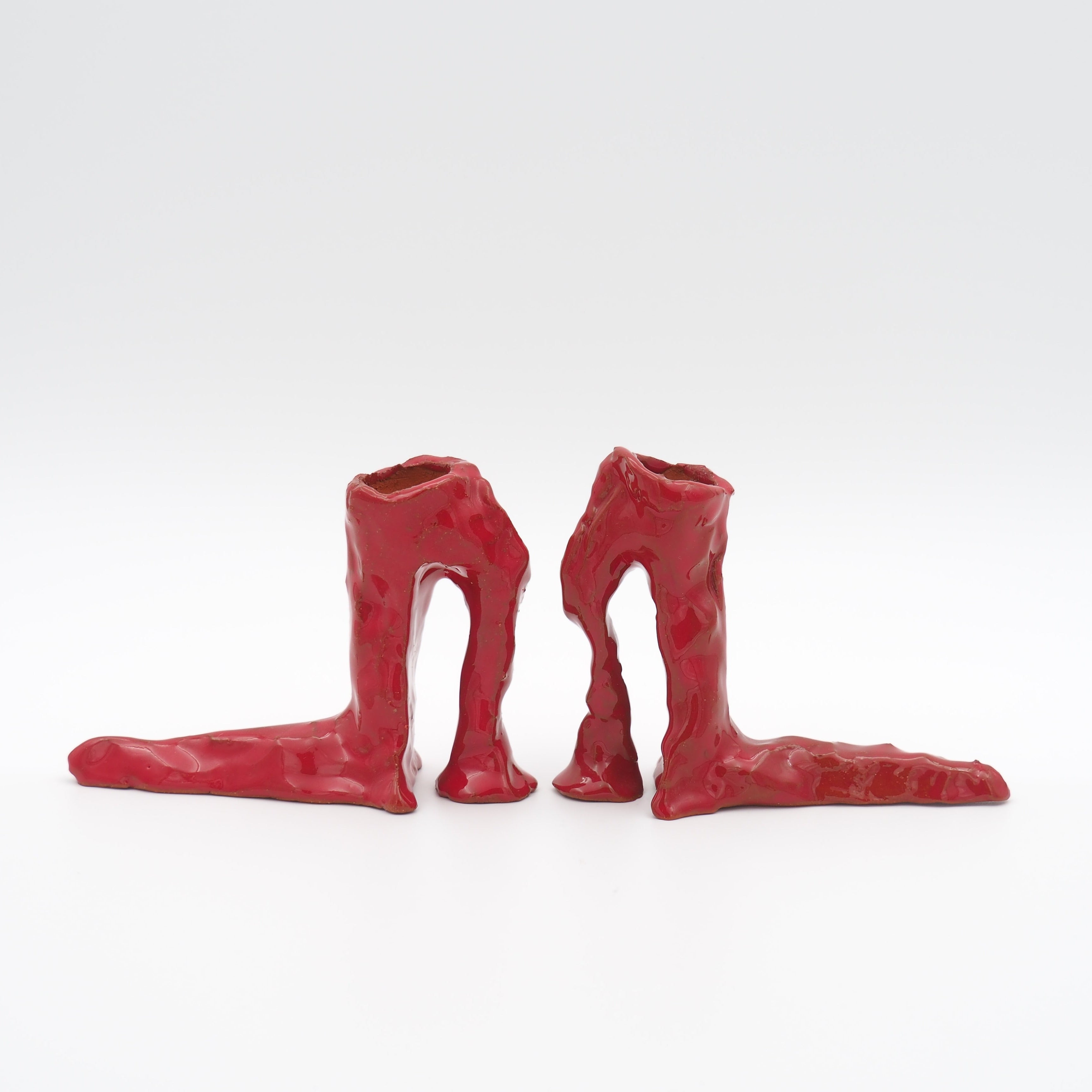 HOT LEGS High Heel Kerzenhalter, rot | Laura Welker