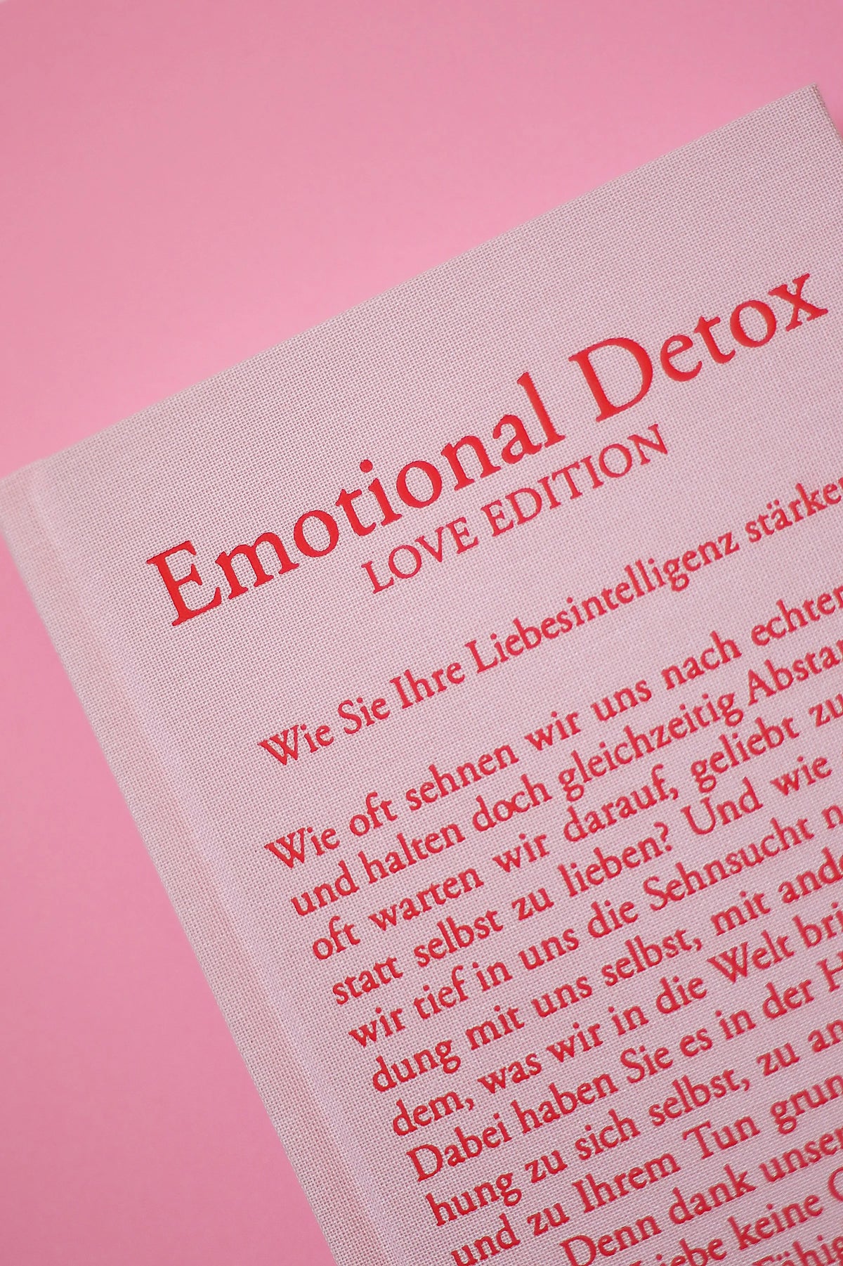 Buch 'Emotional Detox' Love Edition | Laura Ritthaler