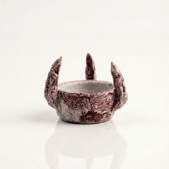 MAW Ceramics 'Claw' Schälchen, Beige-Burgund