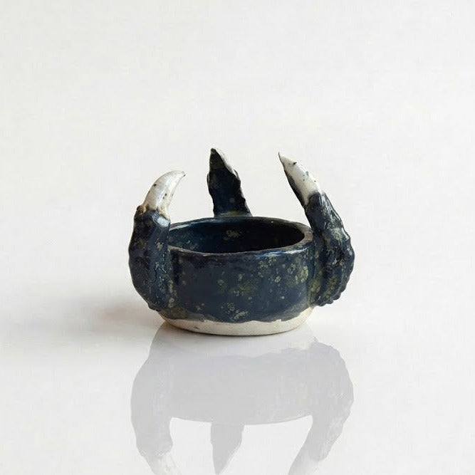 MAW Ceramics 'Claw' Schälchen, Blaugrün mit weissen Nägeln