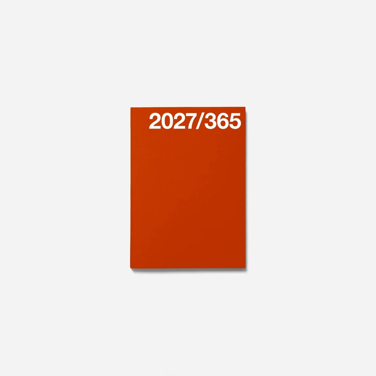 Design Taschenkalender und Planer für 2027 in rot.