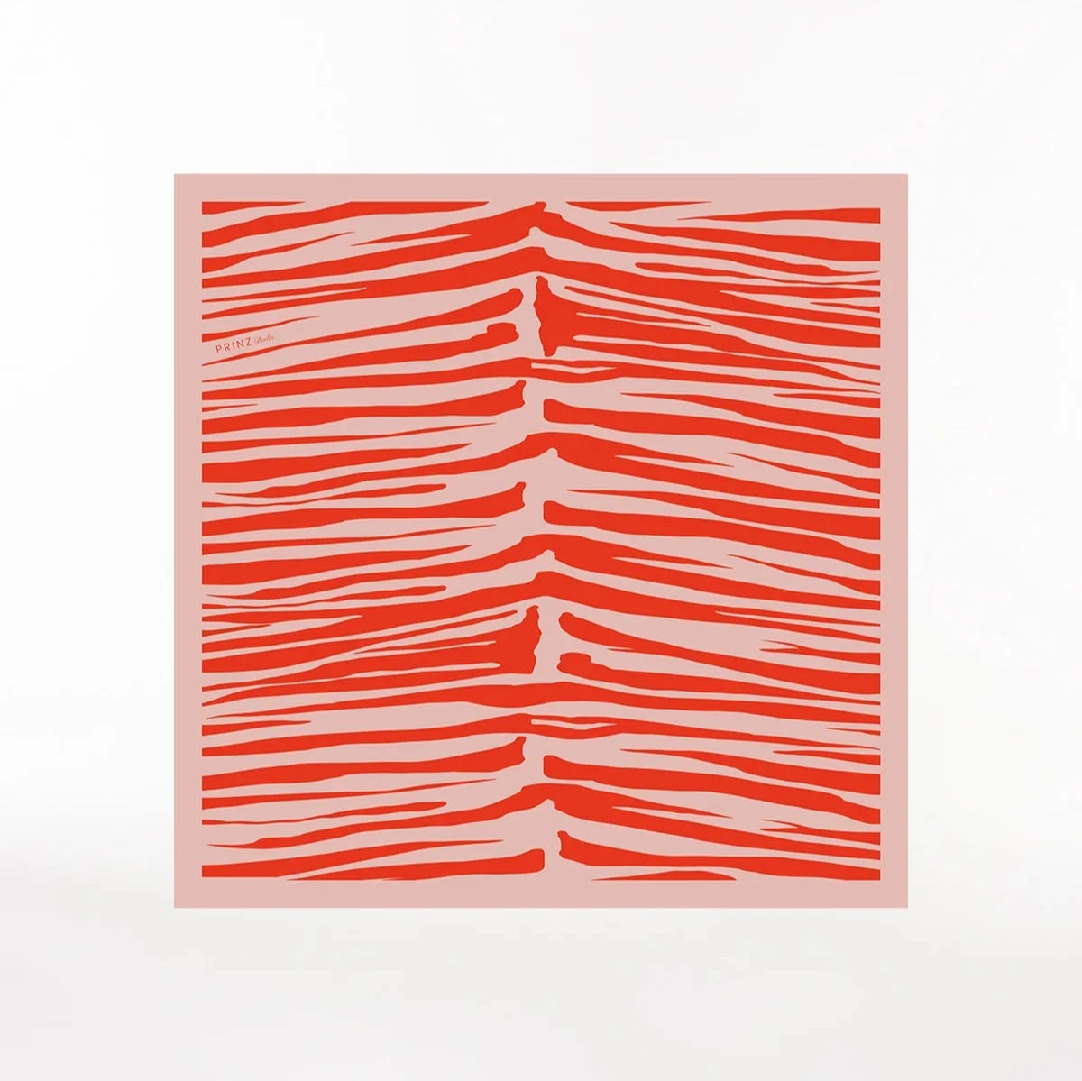 Seidentuch 'Zebra' rot | Prinz Berlin