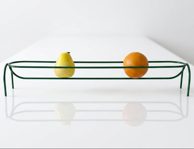 ‚The Long Fruit Bowl‘ Design-Obstschale, dunkelgrün | Wera Jane Design