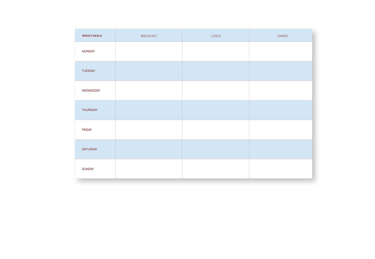 A-Journal Mahlzeitenplaner