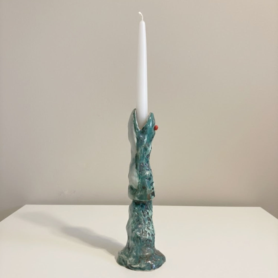 Kerzenhalter 'Snake, the small firekeeper' | Alo Ceramics