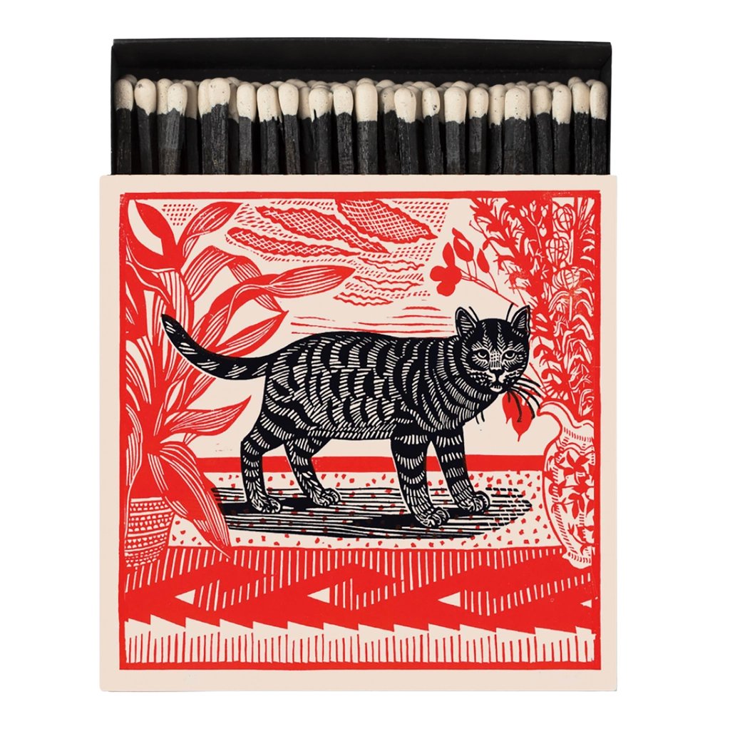 'The Cat' Streichhölzer, quadratisch