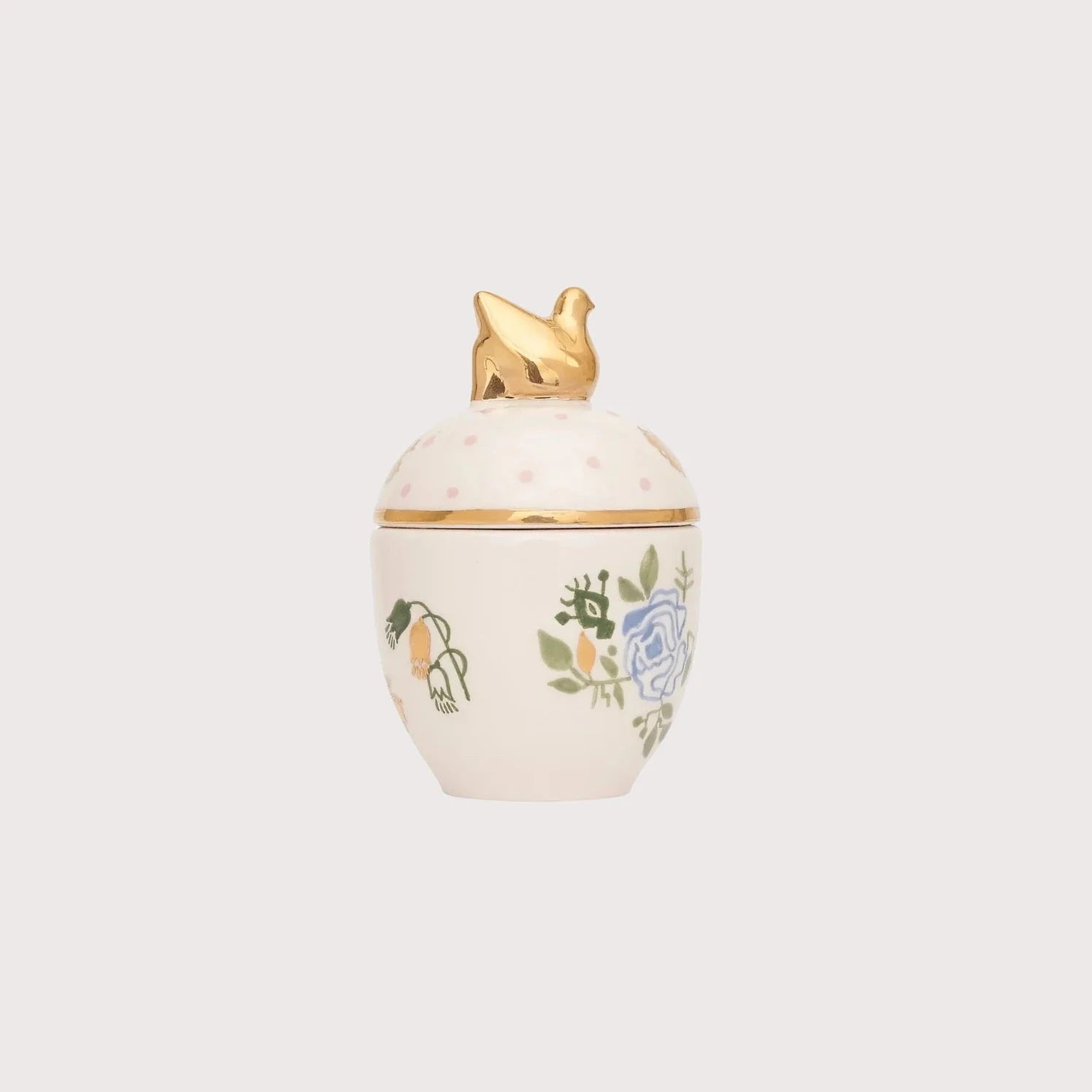 Gunia Project Angel Spring Sugar Bowl – handbemalte Keramik-Zuckerdose mit Engelmotiv