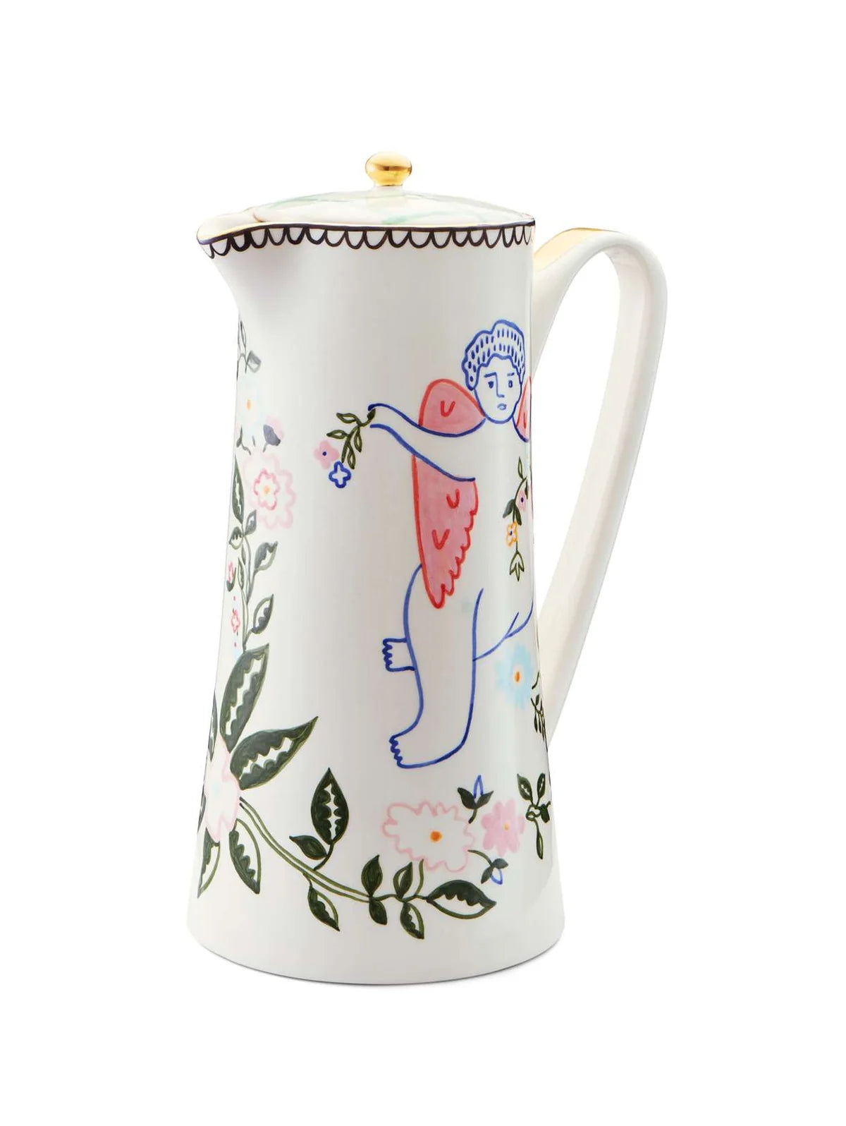 Gunia Project Jug Easter – handbemalter Keramikkrug, ukrainisches Design
