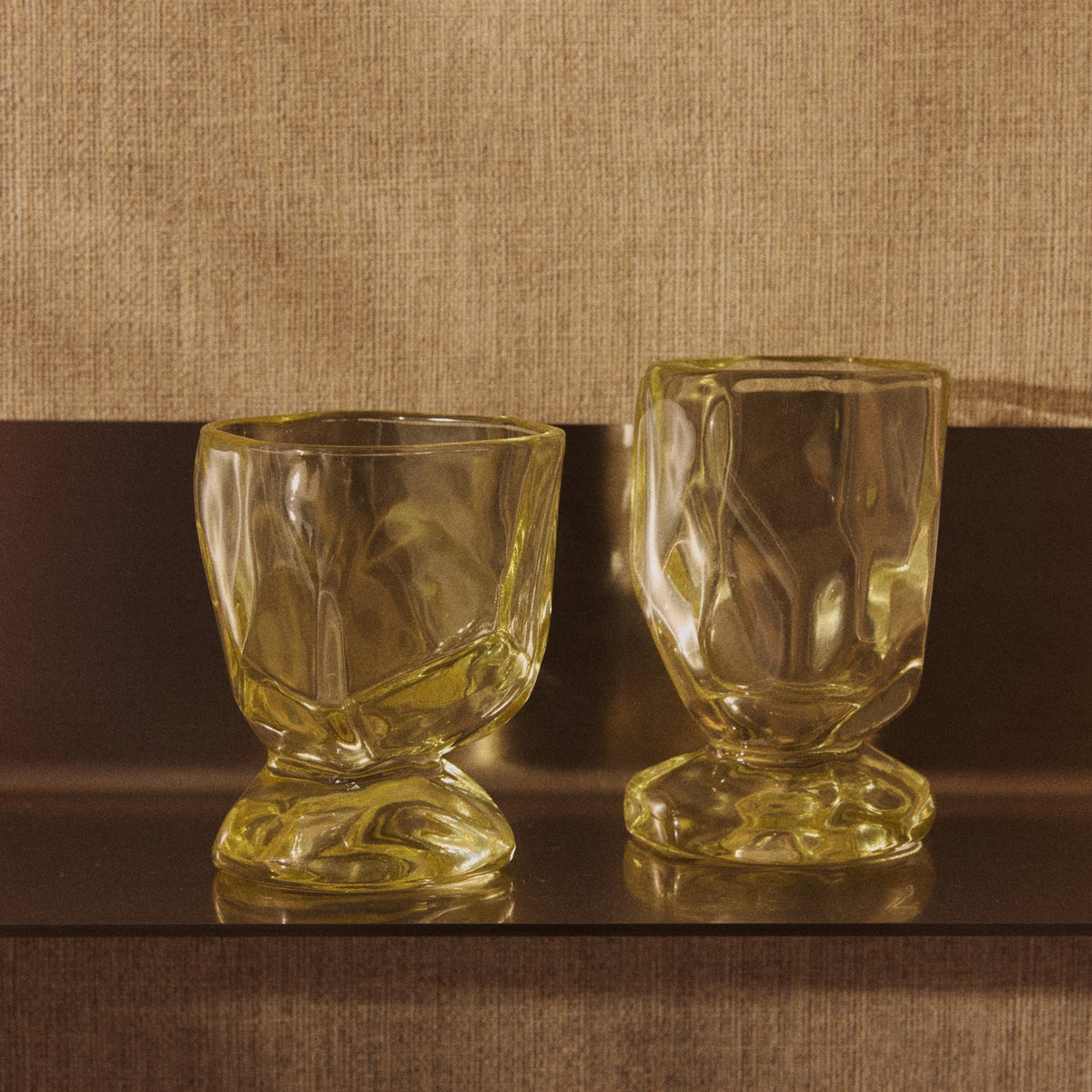 Nienke Sikkema für HK Living: Weingläser, Emerald / Citrine, 4er Set