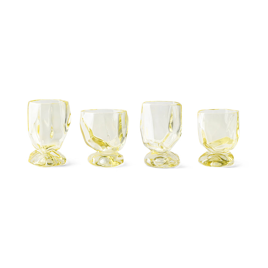Nienke Sikkema für HK Living: Weingläser, Emerald / Citrine, 4er Set
