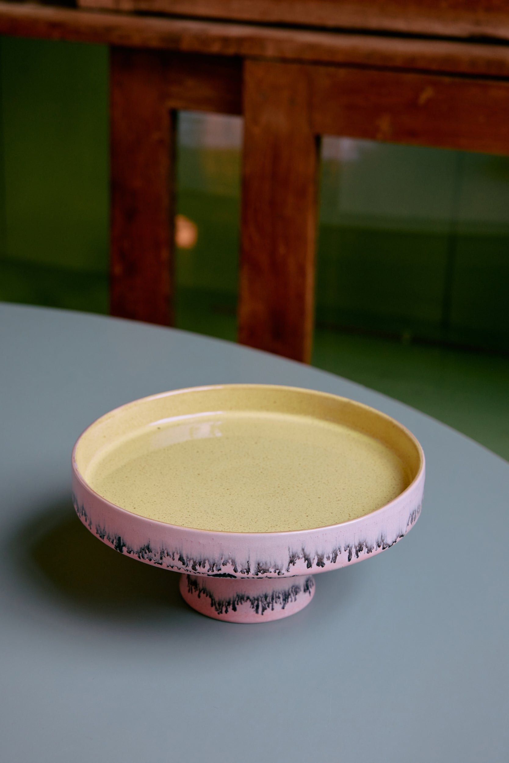 70s Ceramics Schale auf Sockel, Bubble | HK Living