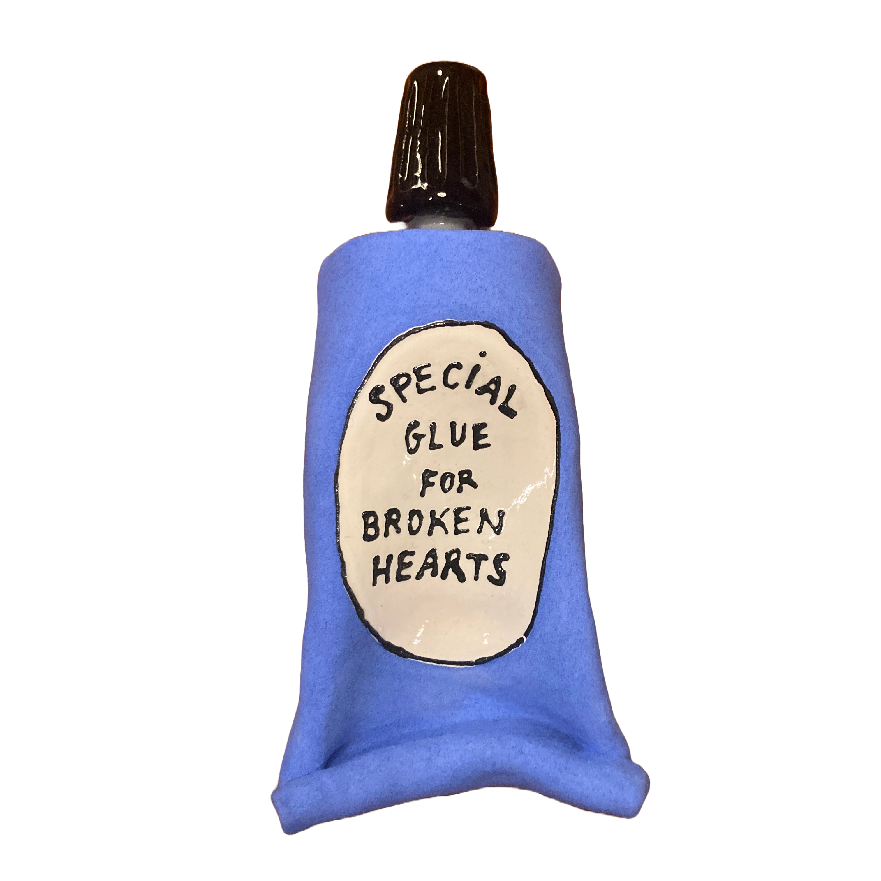 'Special Glue For Broken Hearts' Keramik, blau | Michela Castagnaro